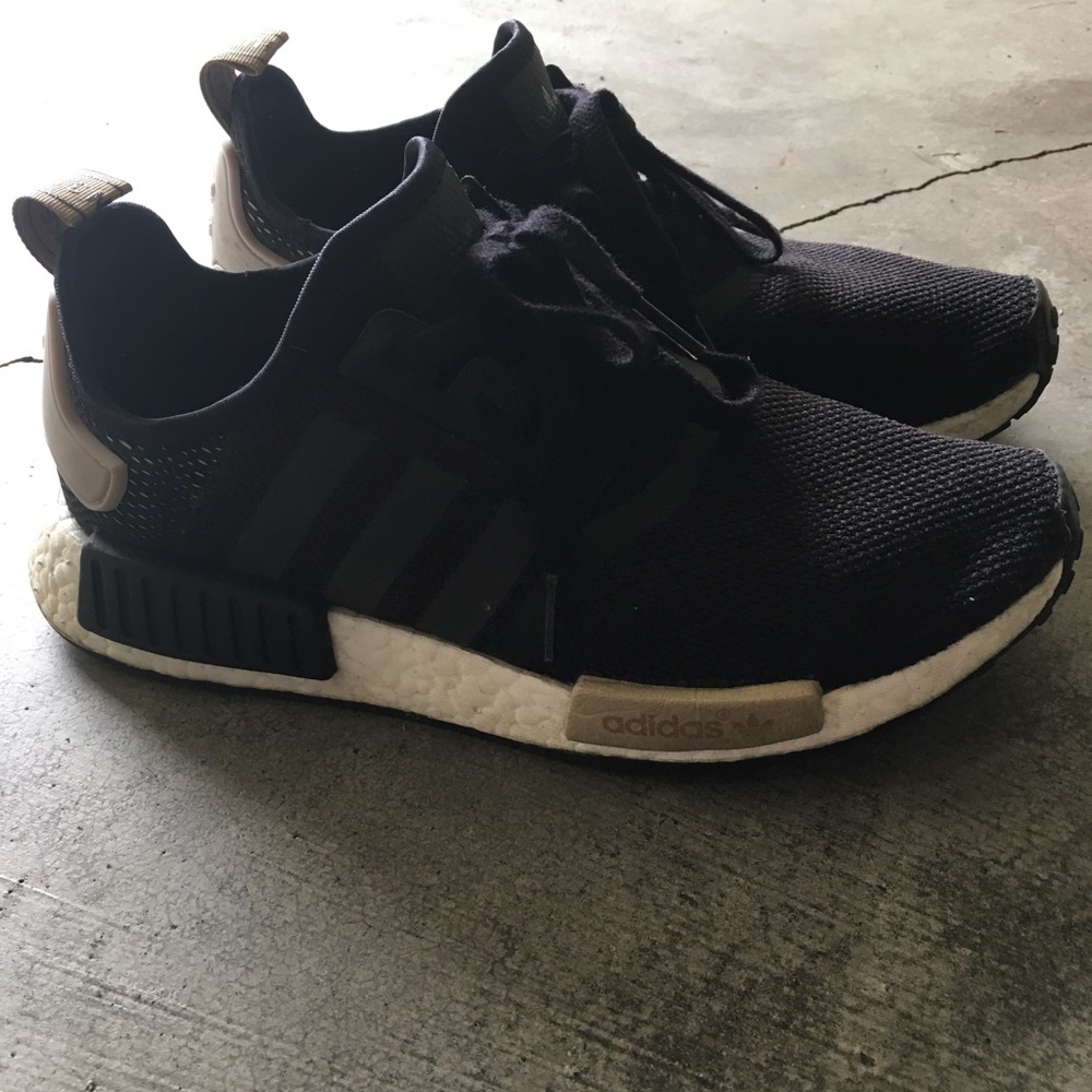Adidas NMD - Black, ice purple size 8 woman’s